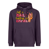Plum just a nail boss building her empire Heavyweight Hoodie - MaliasSmallBusiness