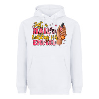 White just a nail boss building her empire Heavyweight Hoodie - MaliasSmallBusiness