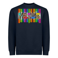 Navy pride barcode Heavyweight Sweatshirt - Zillion Design Studio