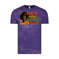 Cloud Purple Black mother leader queen juneteenth Vintage Tee - Zillion Design Studio