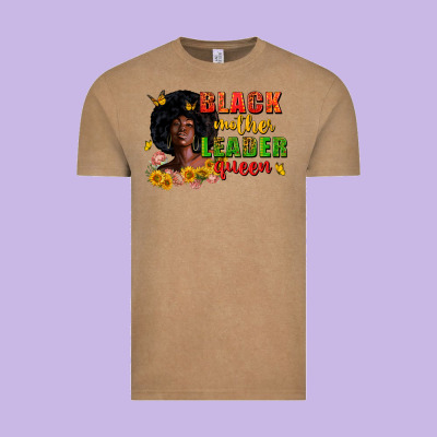 Black Mother Leader Queen Juneteenth Vintage Tee Designed By Zillion Design Studio