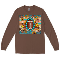 Chestnut football cowhide sunflower Long Sleeve Tee - JahusDesignShop