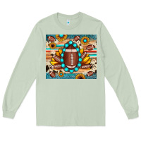 Matcha football cowhide sunflower Long Sleeve Tee - JahusDesignShop