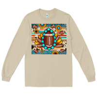 Mushroom football cowhide sunflower Long Sleeve Tee - JahusDesignShop