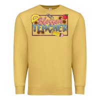 Antique Gold blessed teacher Premium Sweatshirt - MaliasSmallBusiness