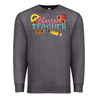 Charcoal Heather blessed teacher Premium Sweatshirt - MaliasSmallBusiness