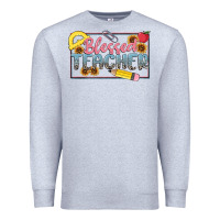 Heather Grey blessed teacher Premium Sweatshirt - MaliasSmallBusiness