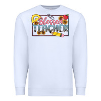 White blessed teacher Premium Sweatshirt - MaliasSmallBusiness