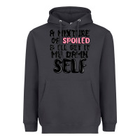 Smoke a mixture of spoiled and ill get it my damn self Heavyweight Hoodie - MaliasSmallBusiness