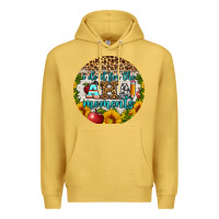 Antique Gold i do it for the aha moments round earring Premium Hoodie - BundleAndBundleShop
