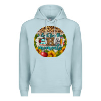 Blue Mist i do it for the aha moments round earring Premium Hoodie - BundleAndBundleShop