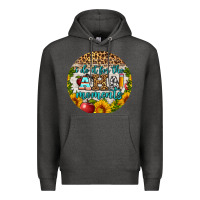 Charcoal Heather i do it for the aha moments round earring Premium Hoodie - BundleAndBundleShop