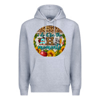 Heather Grey i do it for the aha moments round earring Premium Hoodie - BundleAndBundleShop