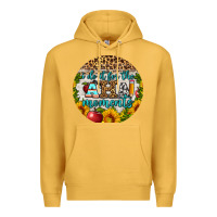 Mustard i do it for the aha moments round earring Premium Hoodie - BundleAndBundleShop