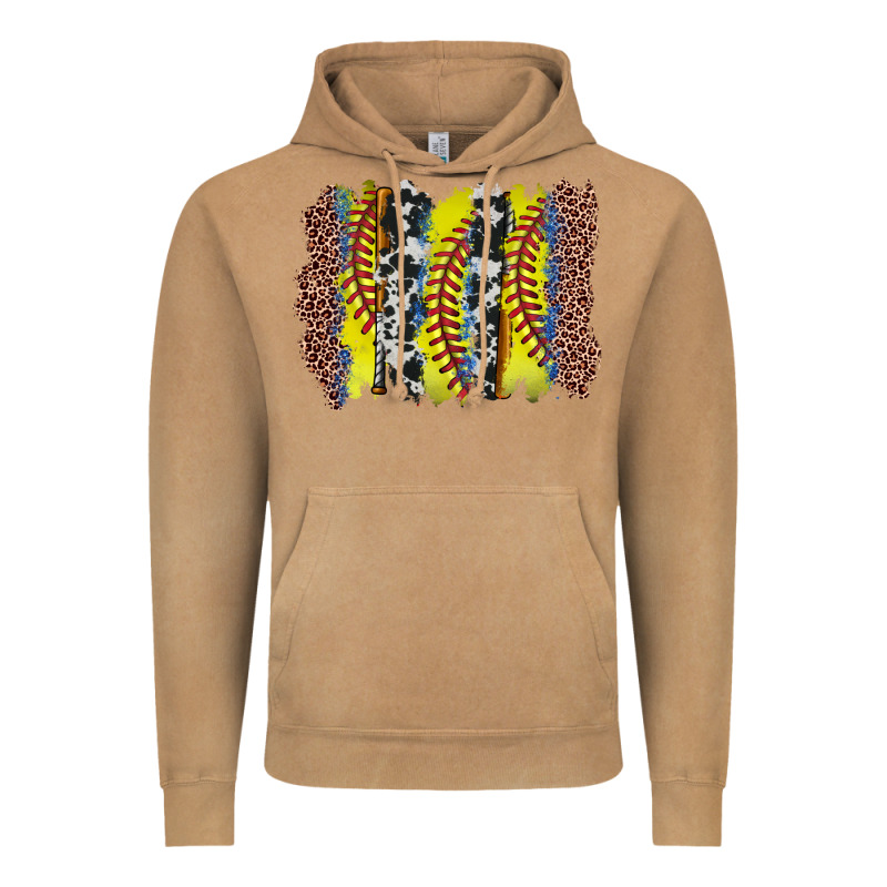 Softball Brushstroke Vintage Hoodie by Zillion Design Studio | Teevron