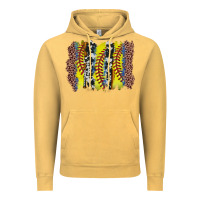 Vintage Mustard softball brushstroke Vintage Hoodie - Zillion Design Studio