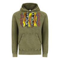 Vintage Olive softball brushstroke Vintage Hoodie - Zillion Design Studio
