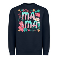 Navy mama nurse Heavyweight Sweatshirt - texasbilliewilder