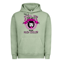 Pigment Oil Green I'm A Pitbull Mom Just Like A Normal Mom Urban Hoodie - Bettercallsaul