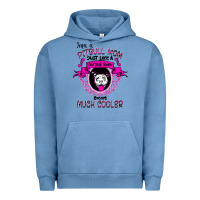 Pigment Pebble Blue I'm A Pitbull Mom Just Like A Normal Mom Urban Hoodie - Bettercallsaul