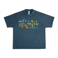 Midnight Navy made to worship with sunflowers Urban Heavy Tee - HRA Design Shop