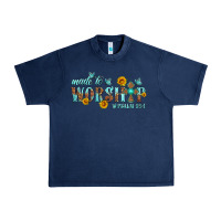Navy made to worship with sunflowers Urban Heavy Tee - HRA Design Shop