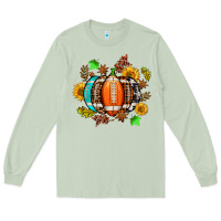 Matcha fall football sunflower and fall Long Sleeve Tee - AdoDesignShop