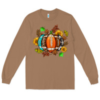 Toasted Coconut fall football sunflower and fall Long Sleeve Tee - AdoDesignShop