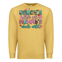 Antique Gold daddy's little girl mommy's whole world Premium Sweatshirt - MaliasSmallBusiness
