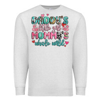 Oatmeal Heather daddy's little girl mommy's whole world Premium Sweatshirt - MaliasSmallBusiness