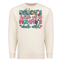 Daddy's Little Girl Mommy's Whole World Premium Sweatshirt | Teevron