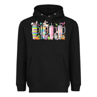 Black retro groovy easter Heavyweight Hoodie - MaliasSmallBusiness