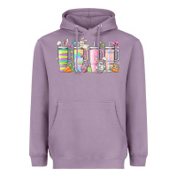 Lavender retro groovy easter Heavyweight Hoodie - MaliasSmallBusiness