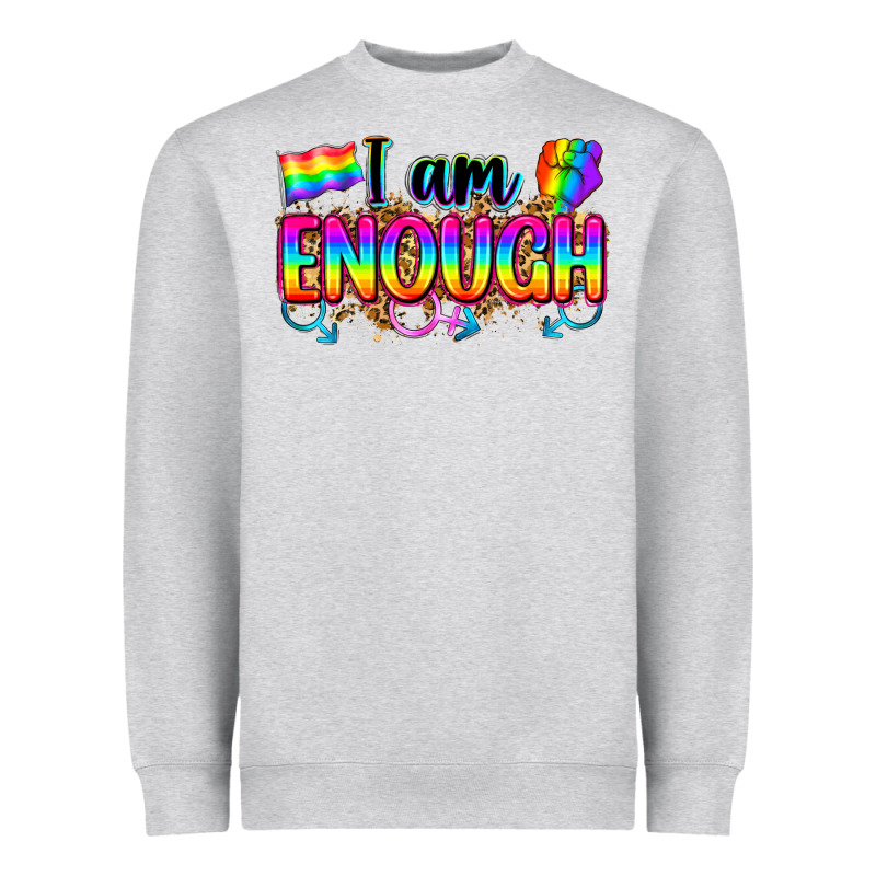 I Am Enough Heavyweight Sweatshirt by Zillion Design Studio | Teevron