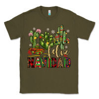 Army Green cactus feliz navidad Classic Tee - JahusDesignShop