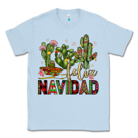 Dusty Blue cactus feliz navidad Classic Tee - JahusDesignShop