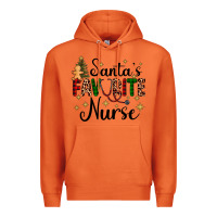 Carrot santa's favorite nurse Premium Hoodie - AdoDesignShop