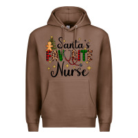 Chestnut santa's favorite nurse Premium Hoodie - AdoDesignShop