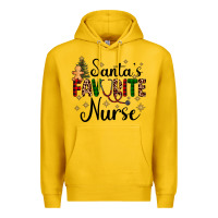 Lemon santa's favorite nurse Premium Hoodie - AdoDesignShop