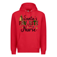 Red santa's favorite nurse Premium Hoodie - AdoDesignShop