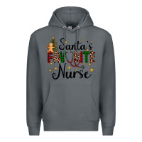 Rock santa's favorite nurse Premium Hoodie - AdoDesignShop