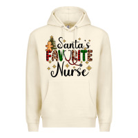 Sandshell santa's favorite nurse Premium Hoodie - AdoDesignShop