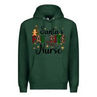 Sports Green santa's favorite nurse Premium Hoodie - AdoDesignShop