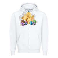 White chicks eggs daisy easter Zipper Hoodie - Artiststas