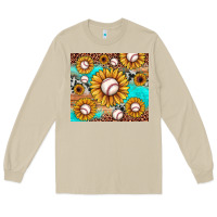 Mushroom baseball leopard turquoise sunflower Long Sleeve Tee - JahusDesignShop