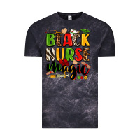 Cloud Black Black Nurse magic juneteenth Vintage Tee - Zillion Design Studio