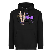 Black nail hustler Heavyweight Hoodie - MaliasSmallBusiness