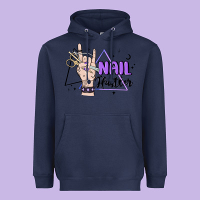 Nail Hustler Heavyweight Hoodie Designed By Maliassmallbusiness