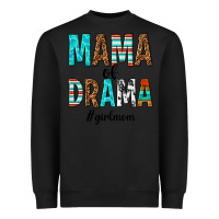 Black mama of drama girl mom Heavyweight Sweatshirt - texasbilliewilder