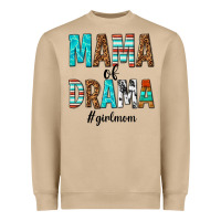 Mushroom mama of drama girl mom Heavyweight Sweatshirt - texasbilliewilder